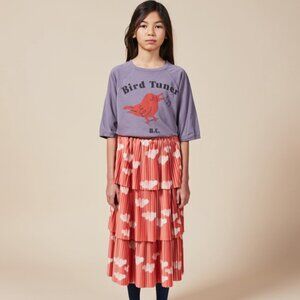 Bobo Choses Girls Clouds Pleated Skirt